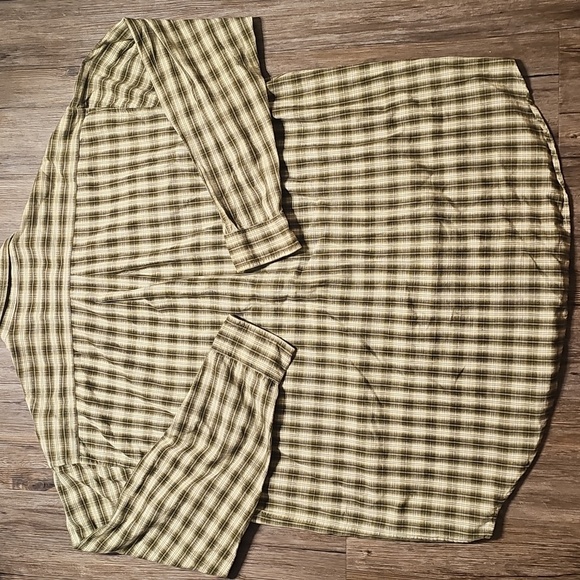 Mens Authentic St Johns Bay Plaid Button-Down Shirt XXLT - Picture 5 of 7